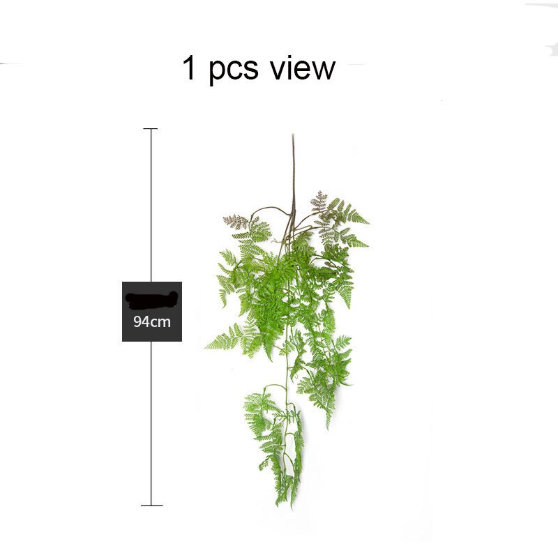 Hanging Plants Artificial Persian Fern Leaf Simulated Persian Leaf Rattan Vine Rattan for HomeWedding Decorations Backdrop Arrangement