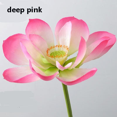 Artificial Simulation Lotus PU Real Touch Feel Hand Water Lily Fish Tank Pond Garden Decoration Floral PVC Lotus Bud Seedpod
