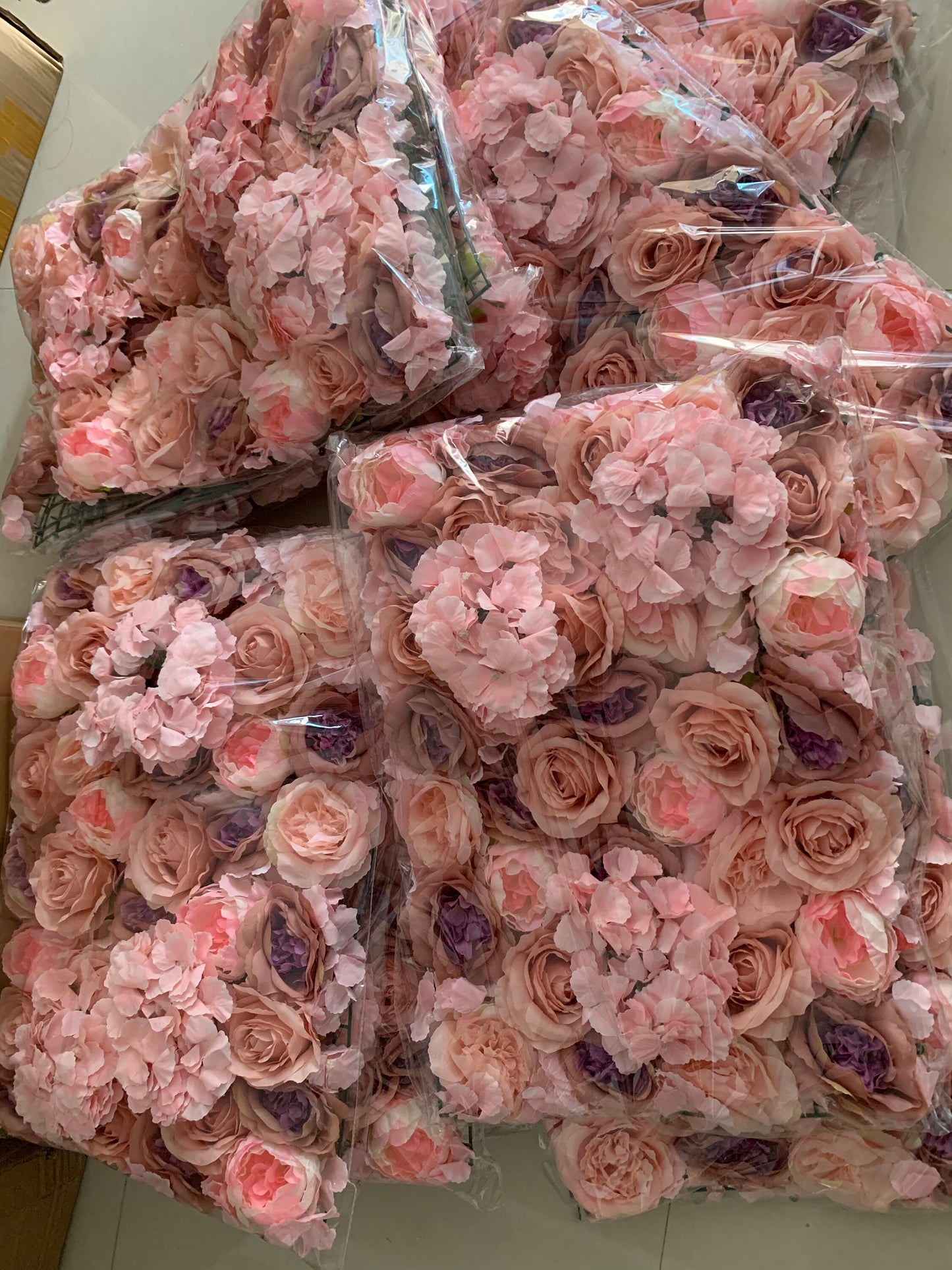 Artifical Flower Walls Simulation Floral Wedding Backdrops For Romantic Photography Bridal Shower Special Event Panels 40*60cm
