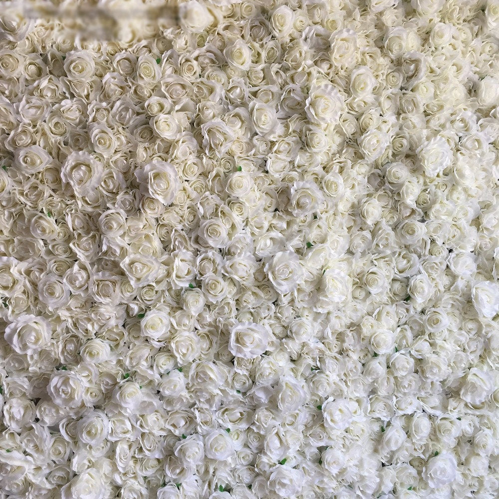 Ivory Rose Flower Wall For Wedding Photography Backdrop Bridal Shower Summer Day Special Event Arrangement Decor Floral Panels 40x60cm