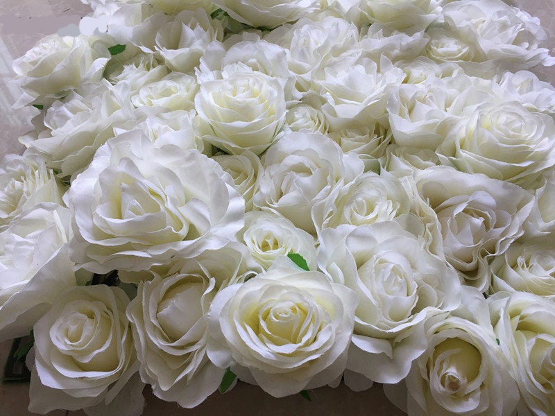 Ivory Rose Flower Wall For Wedding Photography Backdrop Bridal Shower Summer Day Special Event Arrangement Decor Floral Panels 40x60cm