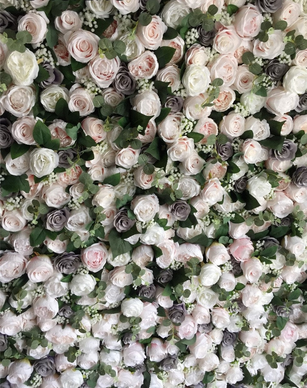 3D Floral Wall For Wedding Arrangement Fake Flower Wall For Bridal Shower Special Event Salon Party Backdrop Decor Flower Panels 40x60cm
