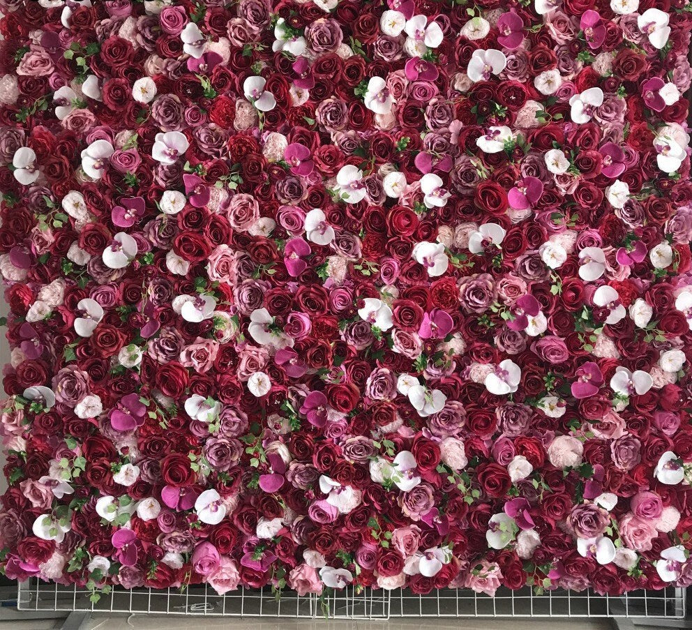 Butterfly Flower Wall For Wedding Romantic Photography Background Bridal Shower Special Event Salon Decor Floral Panels 40x60cm