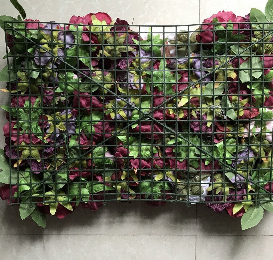 New Arrival Floral Wall Decor Backdrop For Wedding Arrangement Artificial Flowers For Home Party Event Photography Background Wall 40x60cm