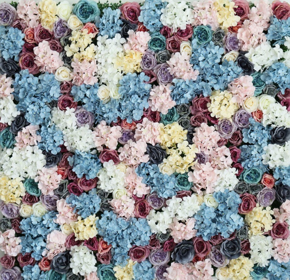Hydrangea Flowers Wall Wedding Background Romantic Photography Backdrops Bridal Shower Baby Shower Decor Floral panels 15.75X23.62inch