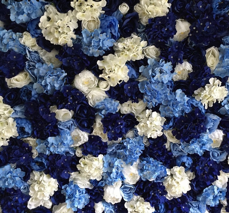 Royal Blue Flower Wall Floral Wall for Wedding Photography Backdrop Special Event Party Decor Panels