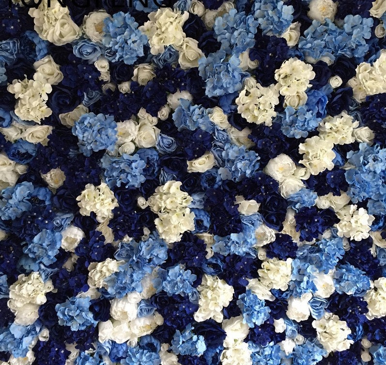 Royal Blue Flower Wall Floral Wall for Wedding Photography Backdrop Special Event Party Decor Panels