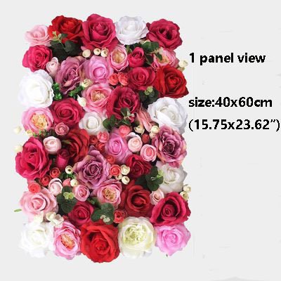 Rose Peony Flower Wall for Wedding Backdrop Special Event Bridal Shower Baby Shower Arrangement Decor Floral Panels 40*60cm