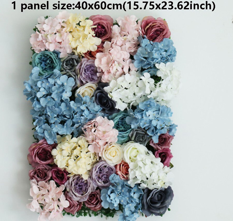 Hydrangea Flowers Wall Wedding Background Romantic Photography Backdrops Bridal Shower Baby Shower Decor Floral panels 15.75X23.62inch