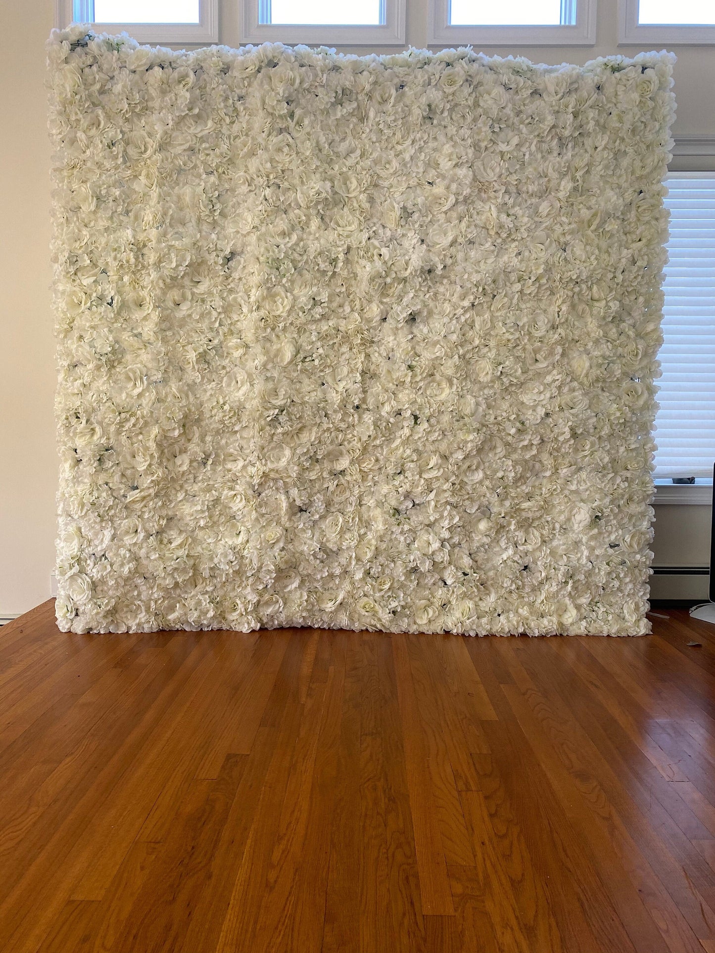 New Arrival White Flower Wall Artificial Rose Hydrangea Flower Backdrops For Romantic Photography Bridal Shower Panels 40cm*60cm