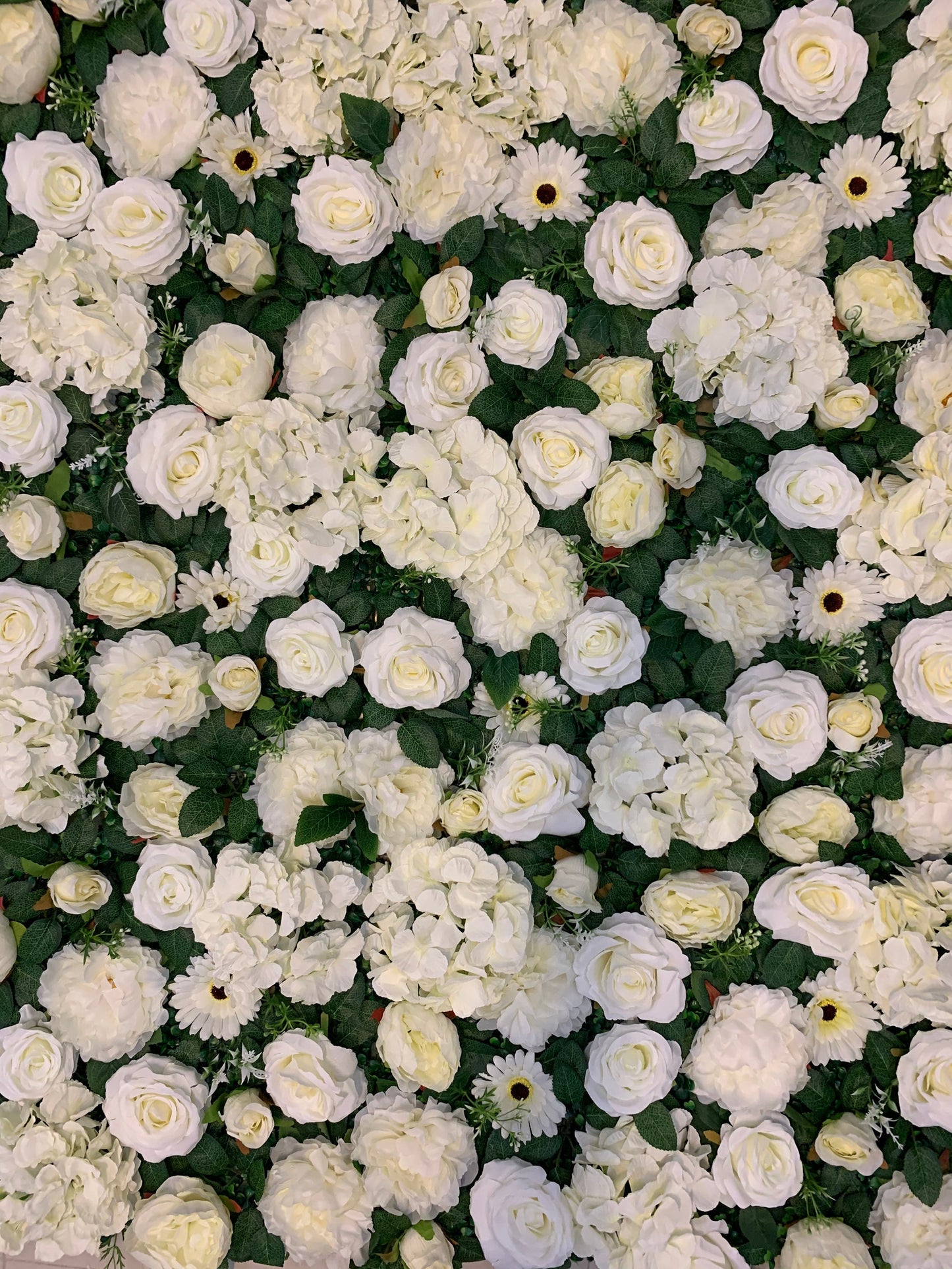 White Flower Wall Green Plants Wall For For Romantic Wedding Photography Special Event Decor Fake Flower Plants Panels 40*60cm