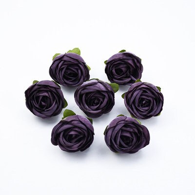 50 Heads Wedding Flowers Artificial Simulation Silk Peony Bud Rose Buds DIY Garland Accessories Wedding Home DIY Decor Florals Diam.4cm