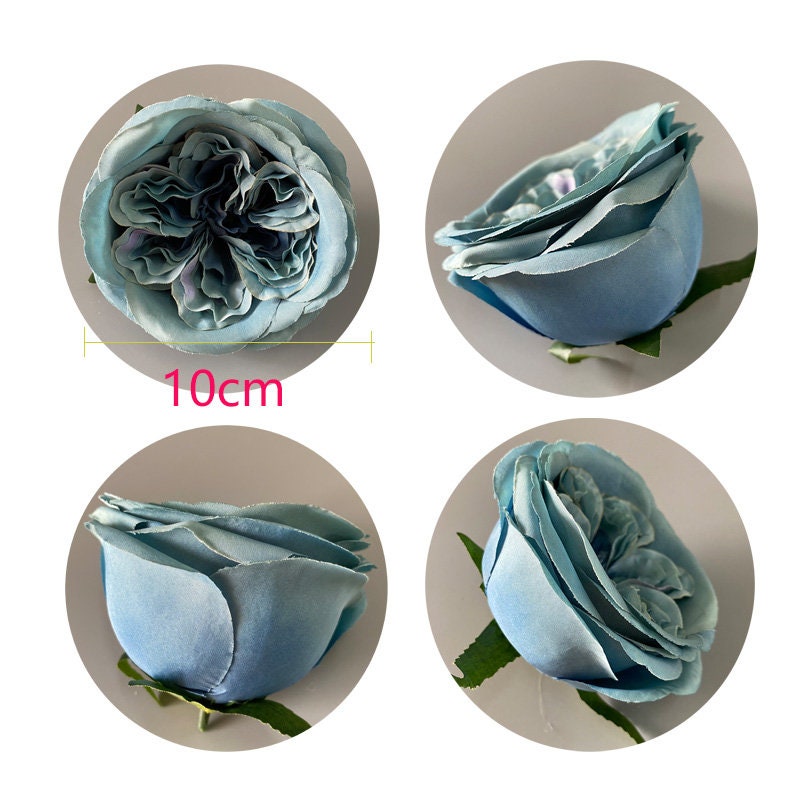 New Arrival 30 Heads Wedding Flower Artificial Simulation Silk Austin Rose Wedding Special Event Decor Fake Florals DIY Background