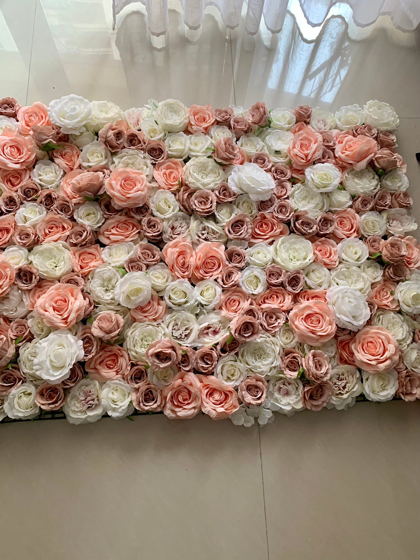 Artifical Flower Wall For Romantic Photography Backdrop Bridal Shower Salon Special Event Arrangement Decor Floral Panels 40x60cm