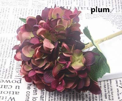 Artificial Simulation Silk Hydrangea Flowers Hydrangea Real Like For Bridal Bouquet Wedding Centerpieces Flower Wall Wreath 10 Stems