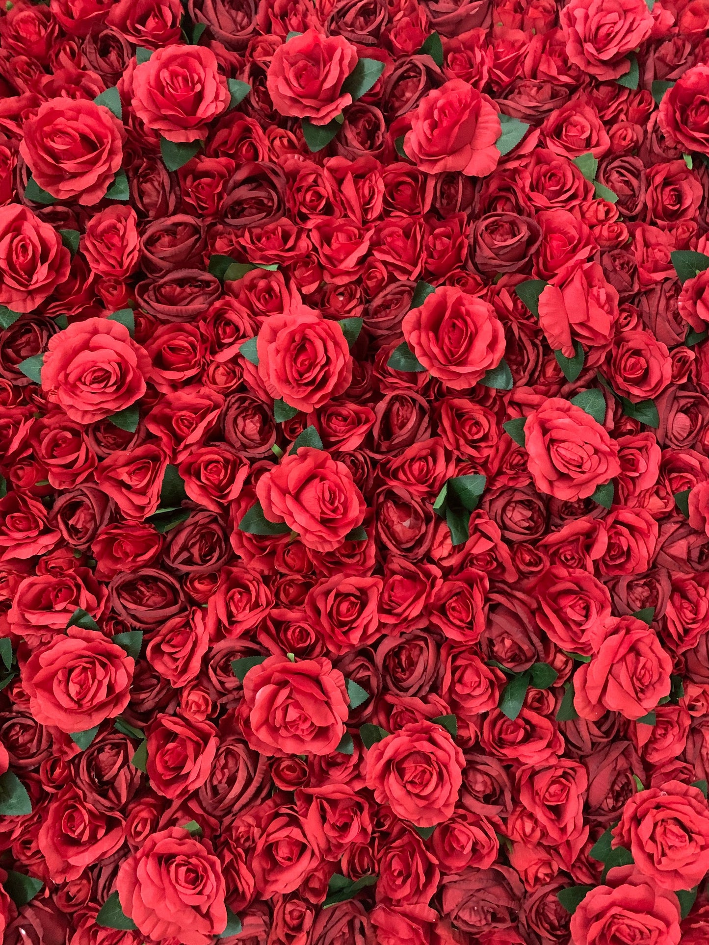 Full Red Rose Wedding Flower For Romantic Photography Backdrop Bridal Shower Special Event Arrangement Decor Fake Floral Panels 40x60cm