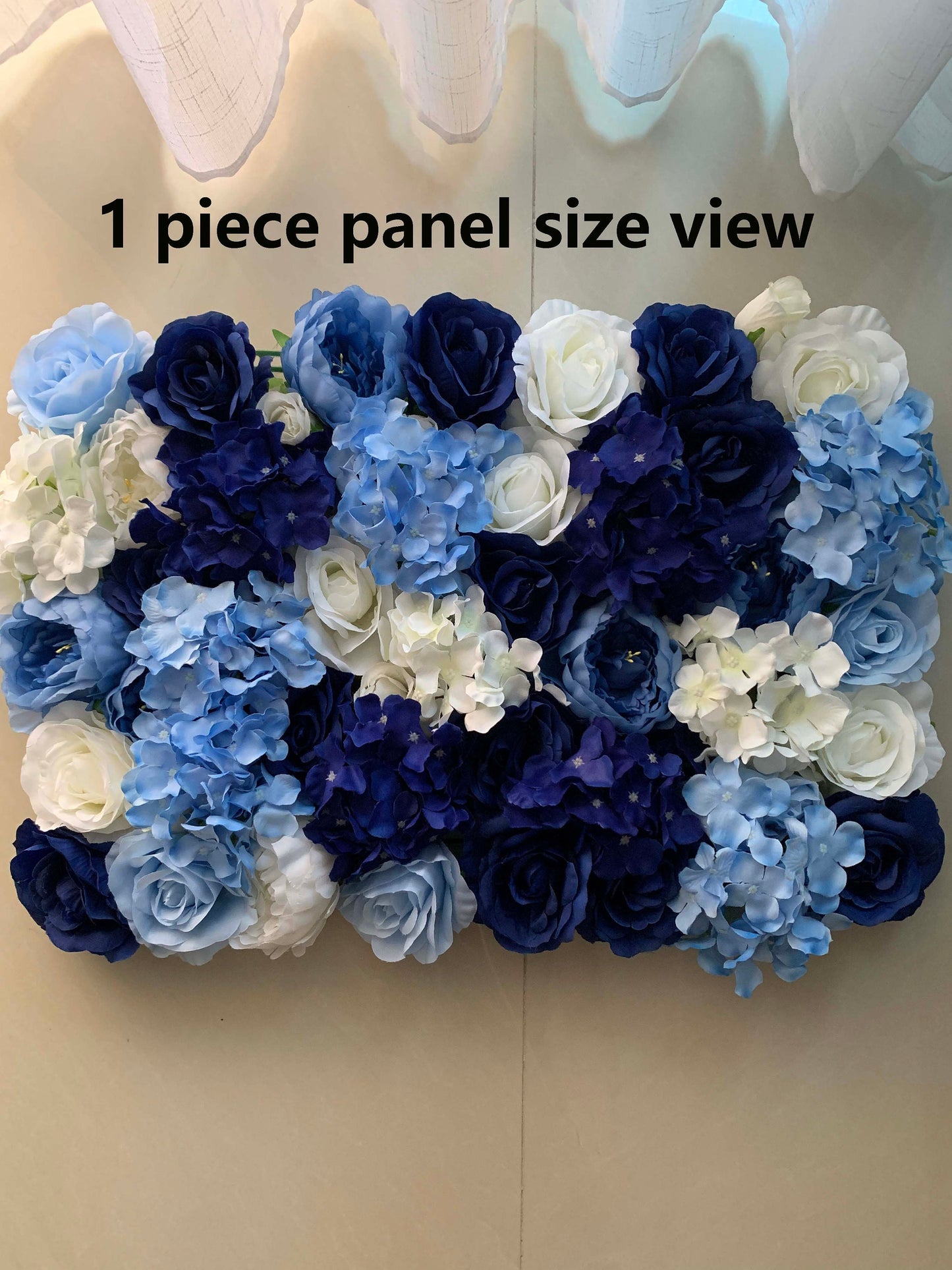 Royal Blue Flower Wall Floral Wall for Wedding Photography Backdrop Special Event Party Decor Panels