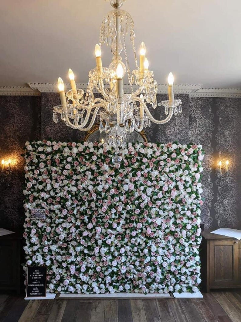 Flower Wall Green Plant For Romantic Photography Backdrop Bridal Shower Special Event Salon Arrangement Decor Floral Panels 40*60cm