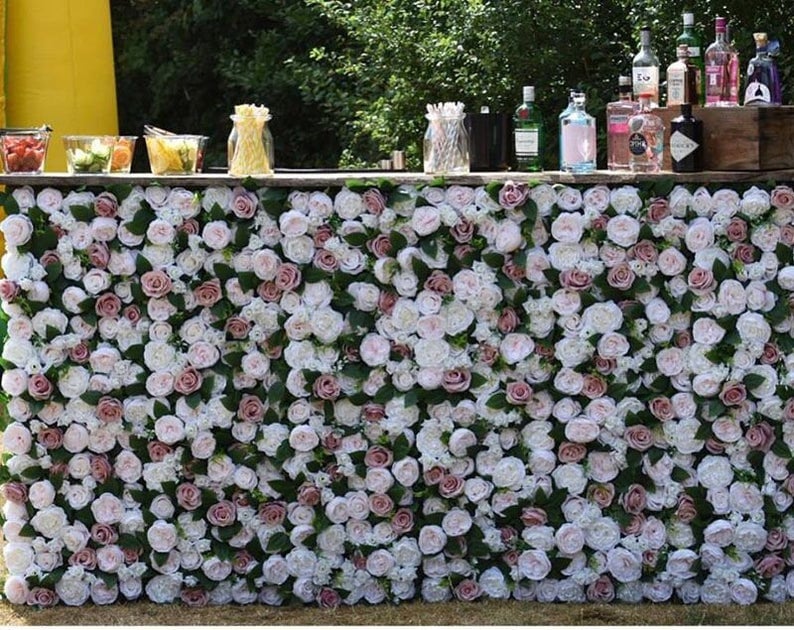 Flower Wall Green Plant For Romantic Photography Backdrop Bridal Shower Special Event Salon Arrangement Decor Floral Panels 40*60cm