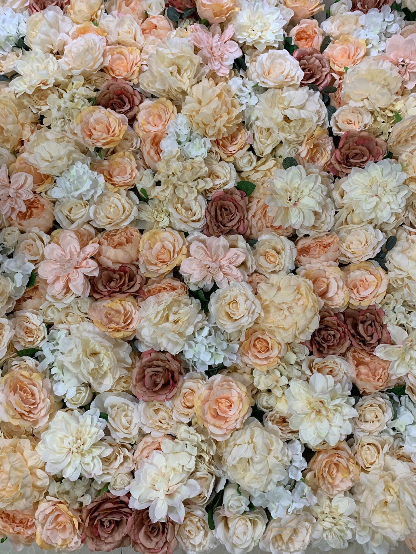 Champagne Wedding Flower Wall Wedding Photography Backdrop Artificial Simulation Flower Wall for Special Event Party Decor Panel 40x60cm