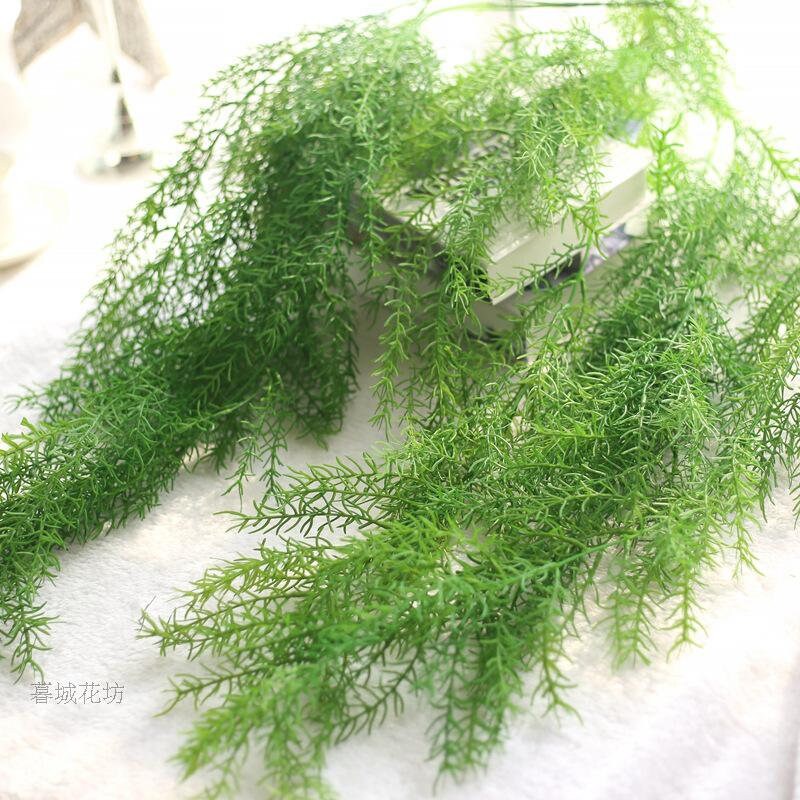Bundle Artificial Hanging Plant Faux Leaves Grass Greenery Garland Fake Plants Vines Flower Arrangement Wedding Decoration Wall Outdoor
