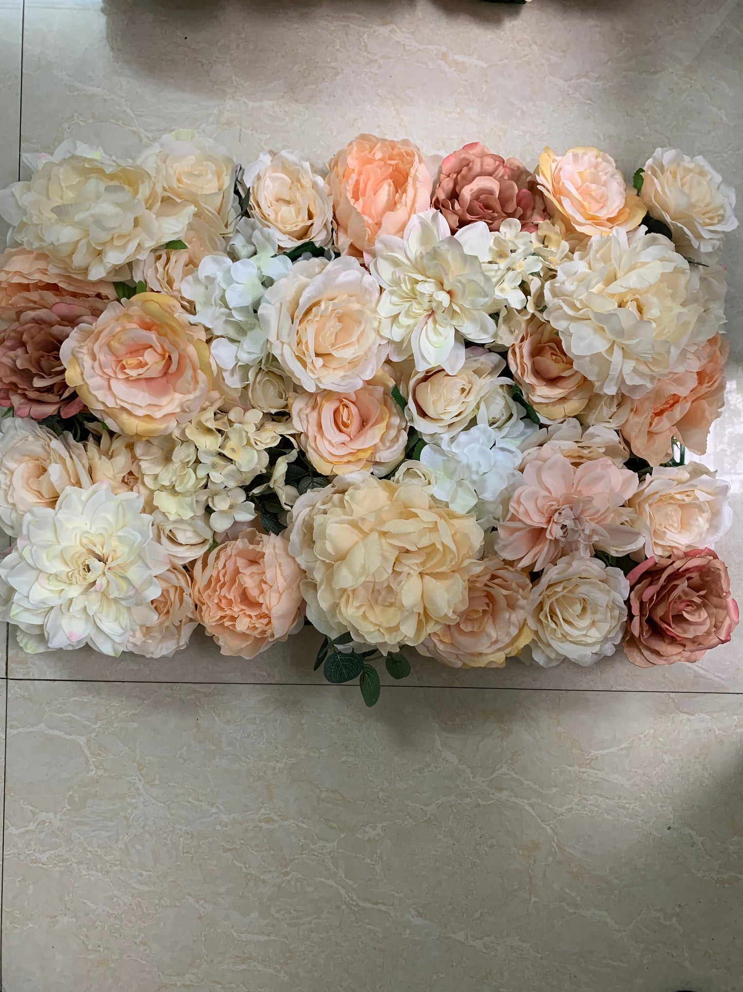 Champagne Wedding Flower Wall Wedding Photography Backdrop Artificial Simulation Flower Wall for Special Event Party Decor Panel 40x60cm