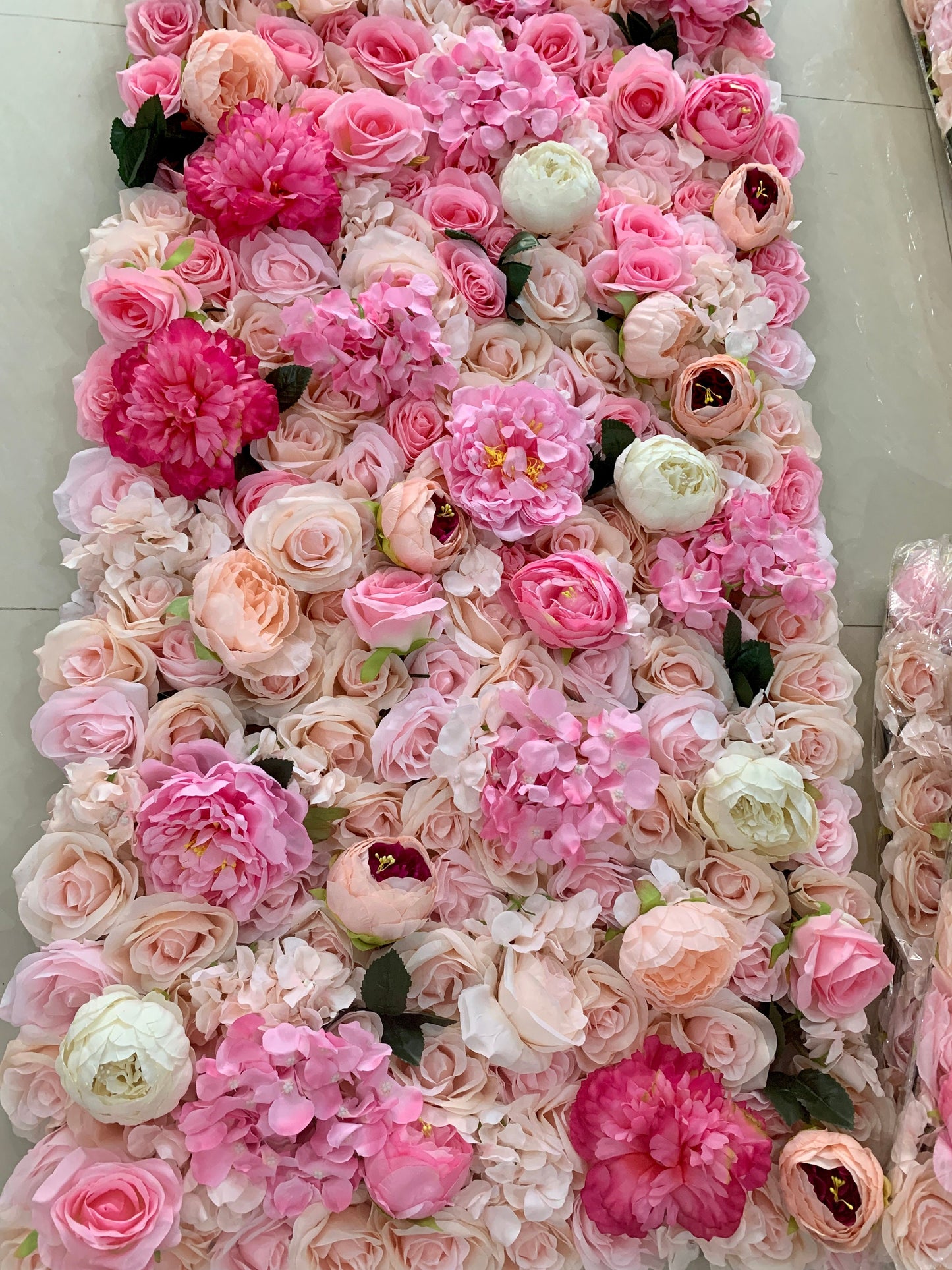Gradual Color Floral Wall For Wedding Arrangement Fake Flower Wall Backdrop Bridal Shower Event Salon Party Photography Panel 15.75"x23.62"