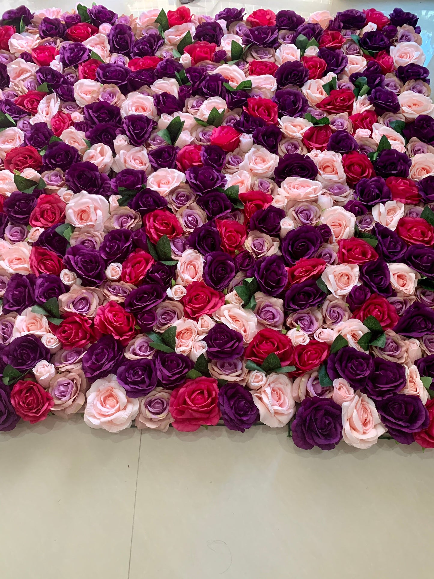Romantic Violet Wedding Flower Wall Fake Flower Wall For Photography Backdrop Special Event Decor Floral Panels 40*60cm