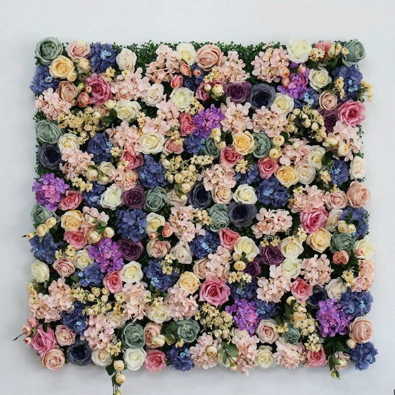 Mixed Colors Flower Wall For Wedding Photography Backdrop Bridal Shower Event Salon Party Arrangement Decor Floral Panels 40x60cm