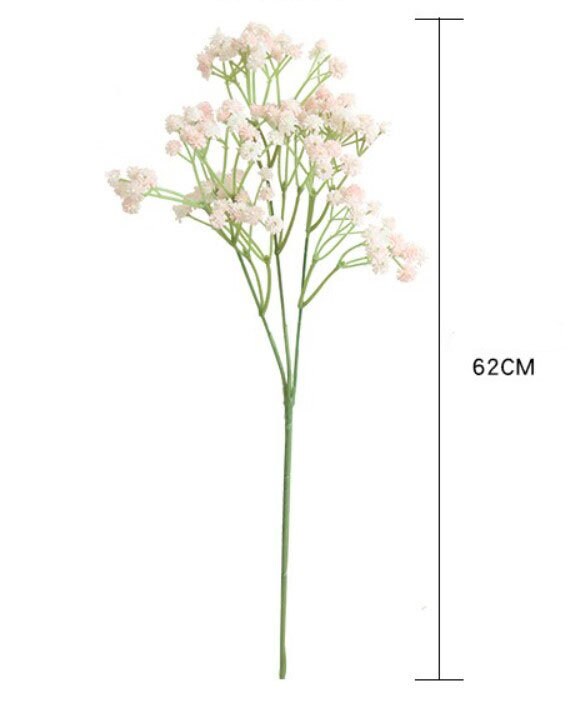 High Quality Babys Breath Bouquet Flowers Wedding Arrangement Decor Table Center Floral Babys Breath Fake Flower 12 Stems