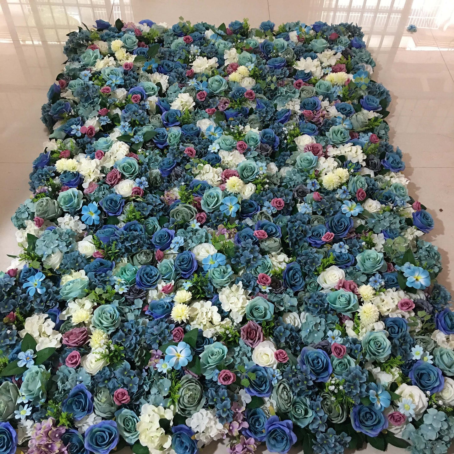 Artificial Flower Wall For Wedding Romantic Photography Bridal Shower Baby Shower Backdrop Floral Panel 15.75x23.62inch
