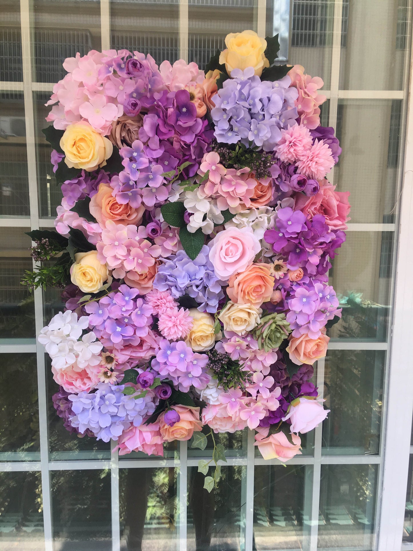 Artifical Simulation Flower Wall For Wedding Photography Background Bridal Shower Baby Shower Arrangement Decor Floral Panels 15.75X23.62"