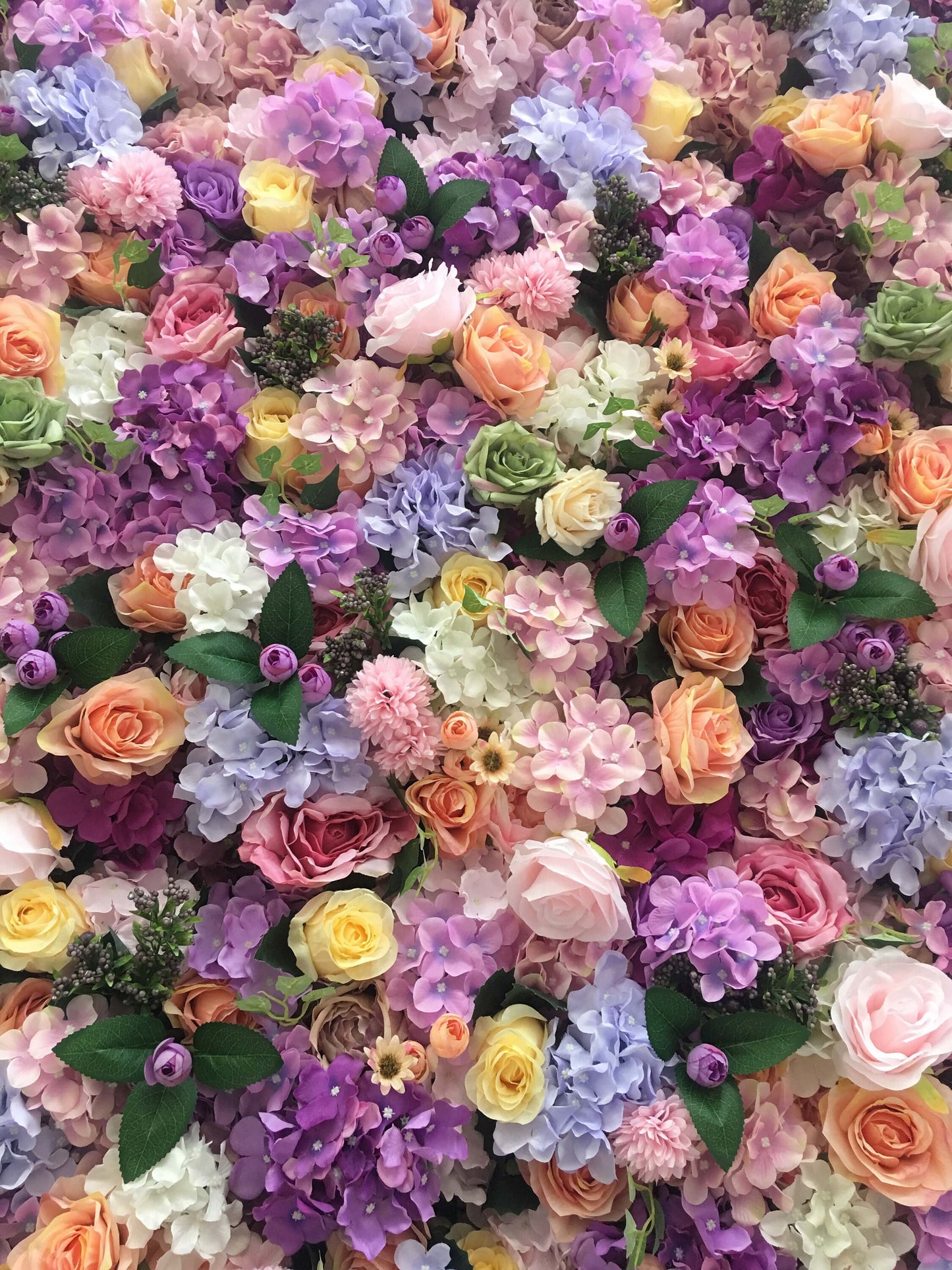 Artifical Simulation Flower Wall For Wedding Photography Background Bridal Shower Baby Shower Arrangement Decor Floral Panels 15.75X23.62"