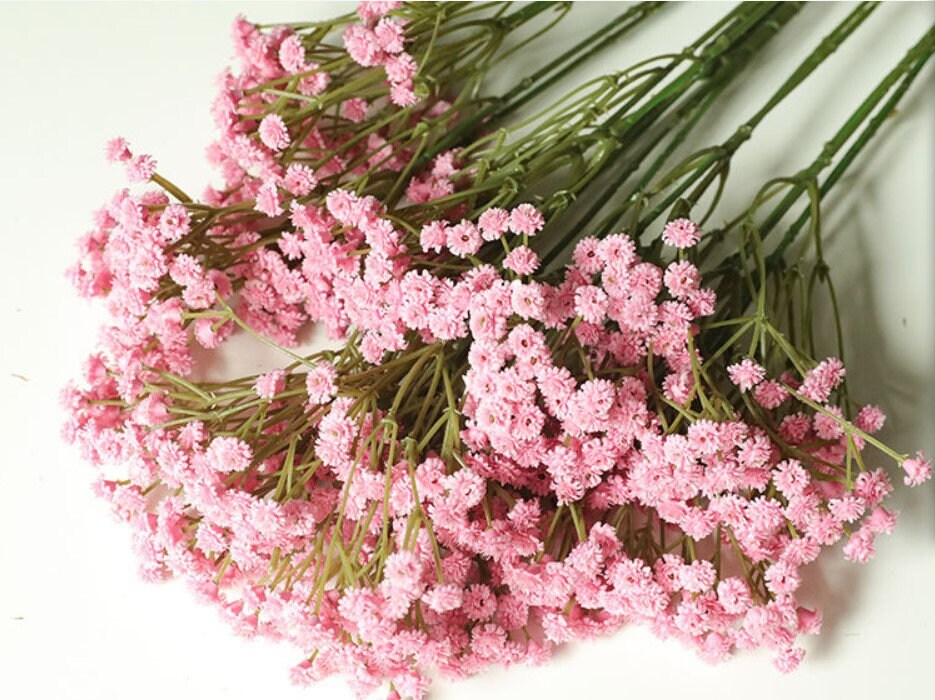 White Babys Breath Bouquet Flowers Length 65cm Artifical Simulation Breath Wedding Decorate Florals Table Centerpieces Flowers