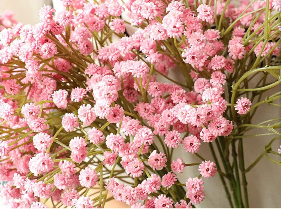 White Babys Breath Bouquet Flowers Length 65cm Artifical Simulation Breath Wedding Decorate Florals Table Centerpieces Flowers