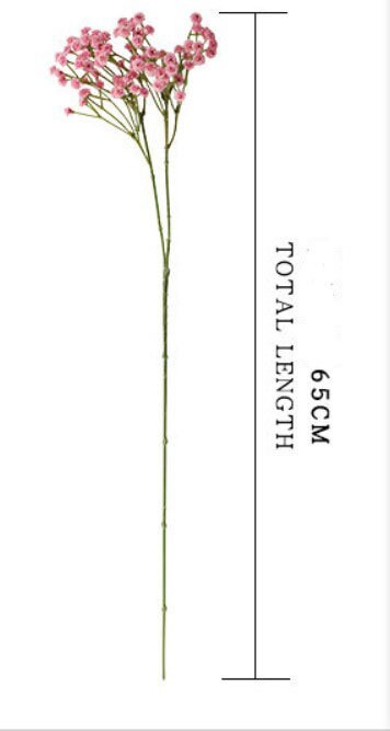 White Babys Breath Bouquet Flowers Length 65cm Artifical Simulation Breath Wedding Decorate Florals Table Centerpieces Flowers