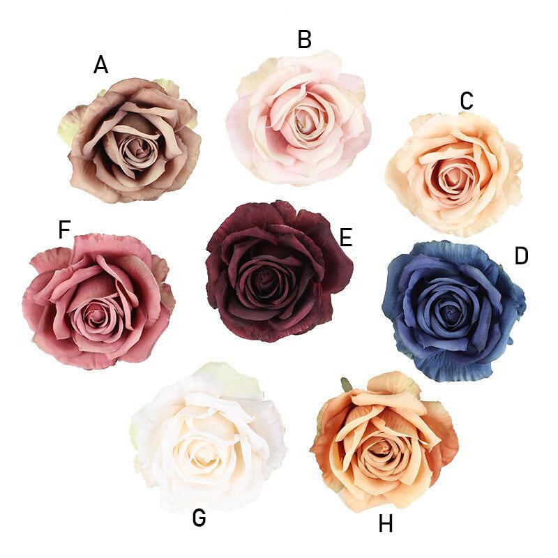 Artifical Simulation Camellia Rose Wedding Floral Diam.10cm/3.9" DIY Special Event DIY Accessory Flower heads 30pcs