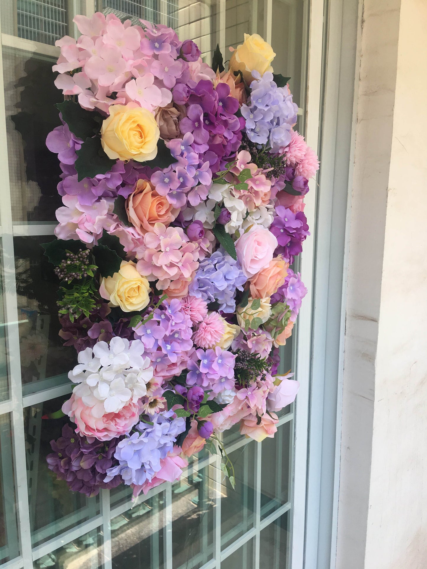 Artifical Simulation Flower Wall For Wedding Photography Background Bridal Shower Baby Shower Arrangement Decor Floral Panels 15.75X23.62"