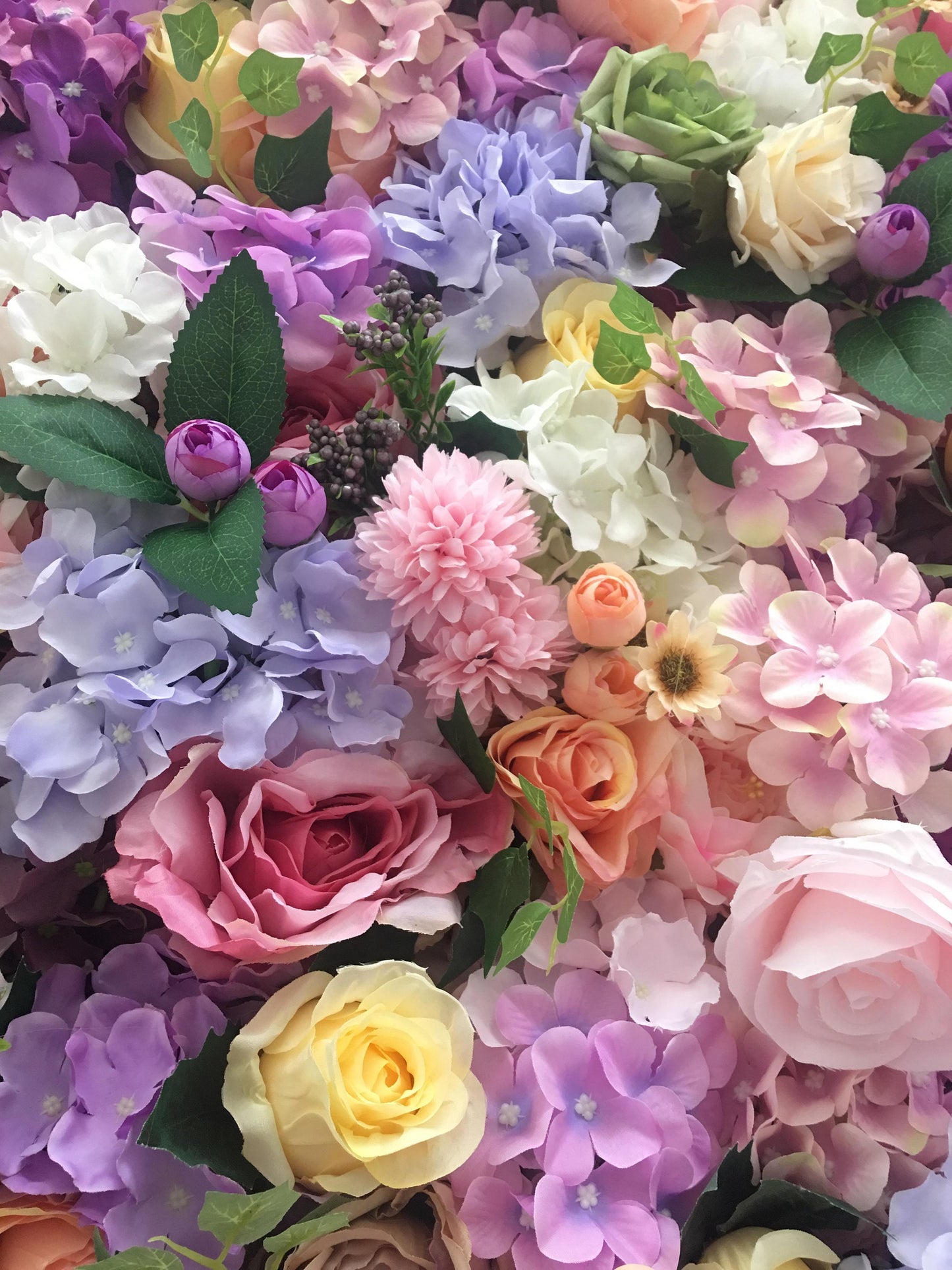 Artifical Simulation Flower Wall For Wedding Photography Background Bridal Shower Baby Shower Arrangement Decor Floral Panels 15.75X23.62"