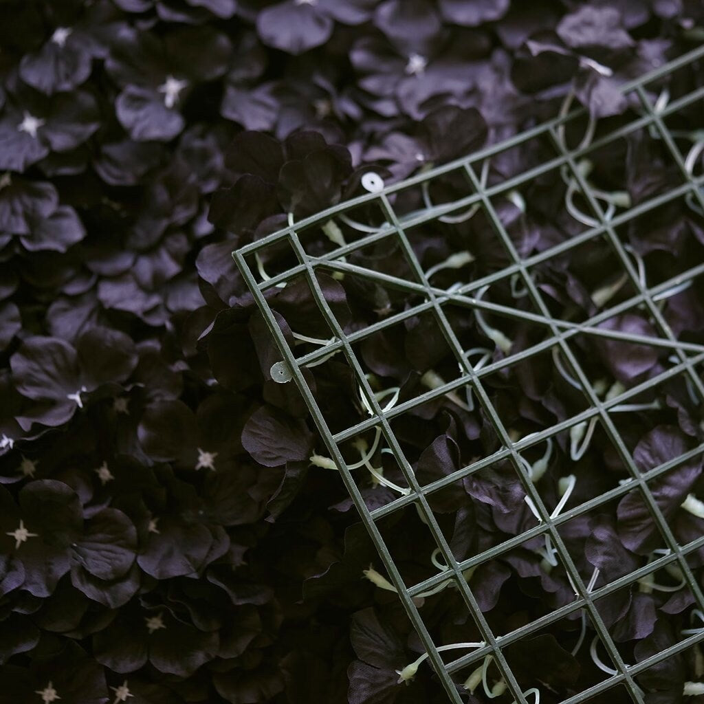Wholesale Black Hydrangea Flower Wall for Wedding Photography Backdrop Special Event Salon Arrangement Decor Floral Panels 40x60cm