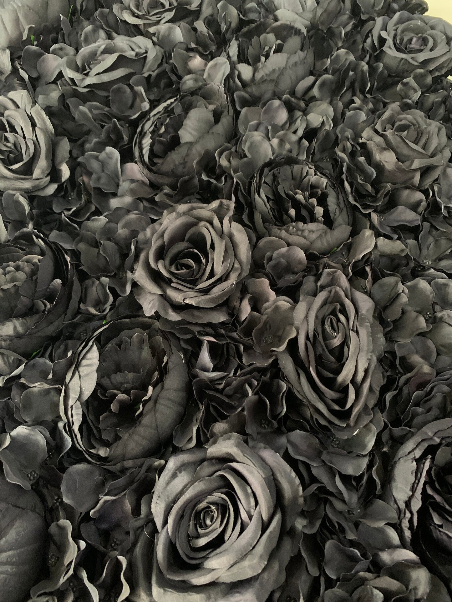 Popular Black Flower Wall for Wedding Photography Backdrop Special Event Salon Arrangement Decor Floral Panels 40x60cm