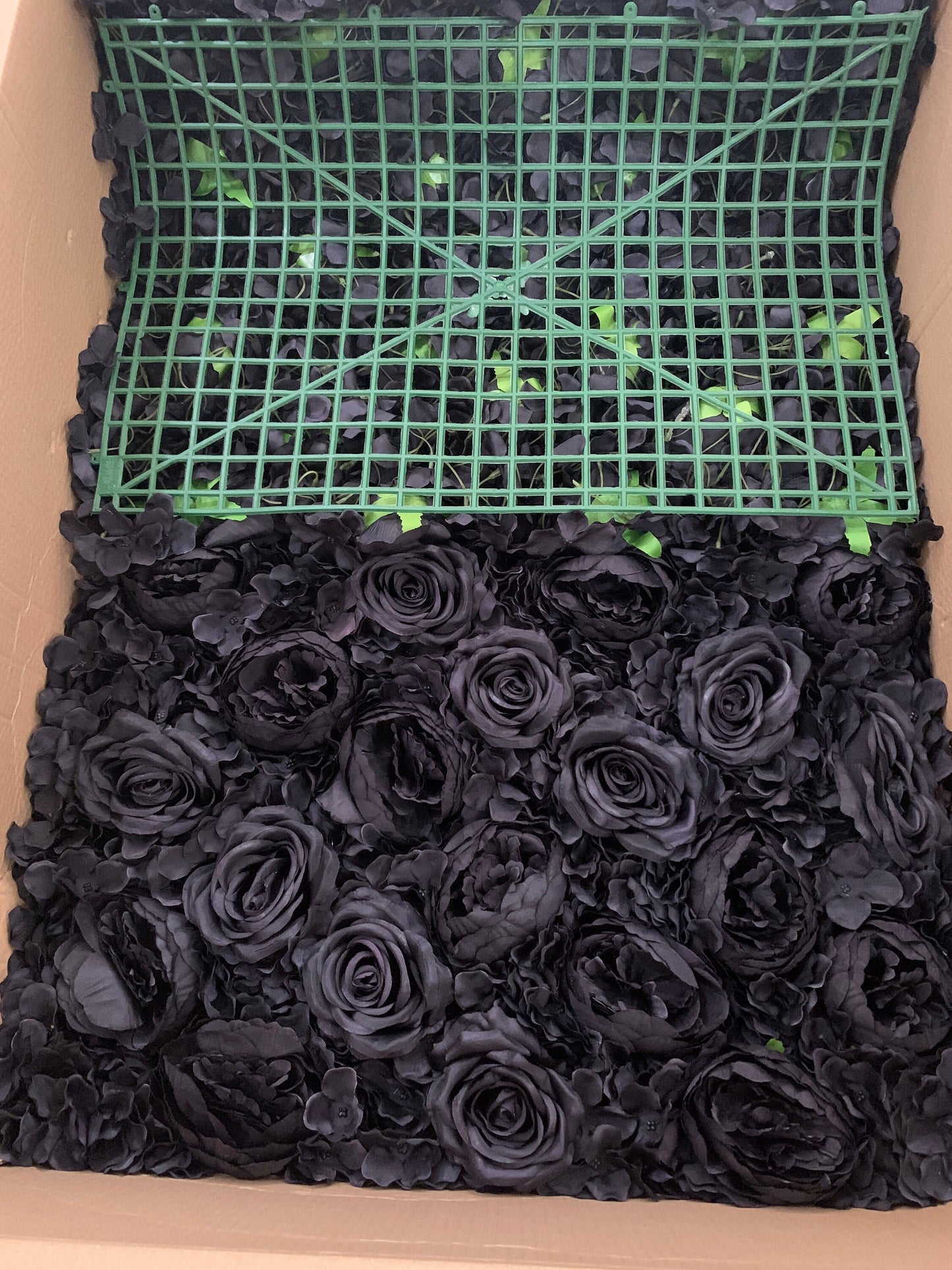 Popular Black Flower Wall for Wedding Photography Backdrop Special Event Salon Arrangement Decor Floral Panels 40x60cm