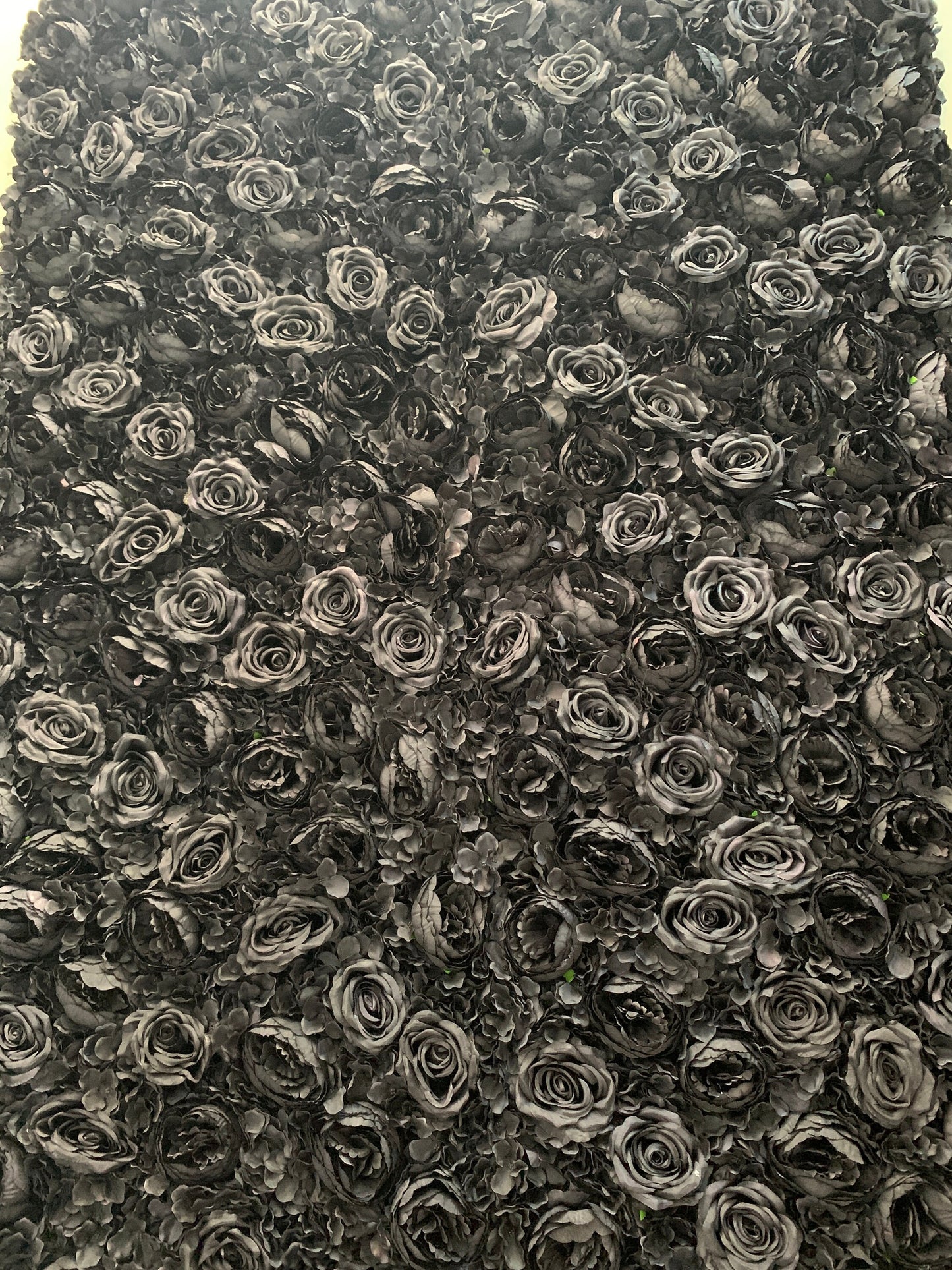 Popular Black Flower Wall for Wedding Photography Backdrop Special Event Salon Arrangement Decor Floral Panels 40x60cm