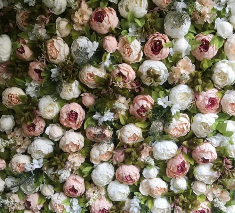 Peony Flower Wall for Wedding Photography Backdrop Arrangement Baby Shower Special Event Peony Floral Panels 40*60CM