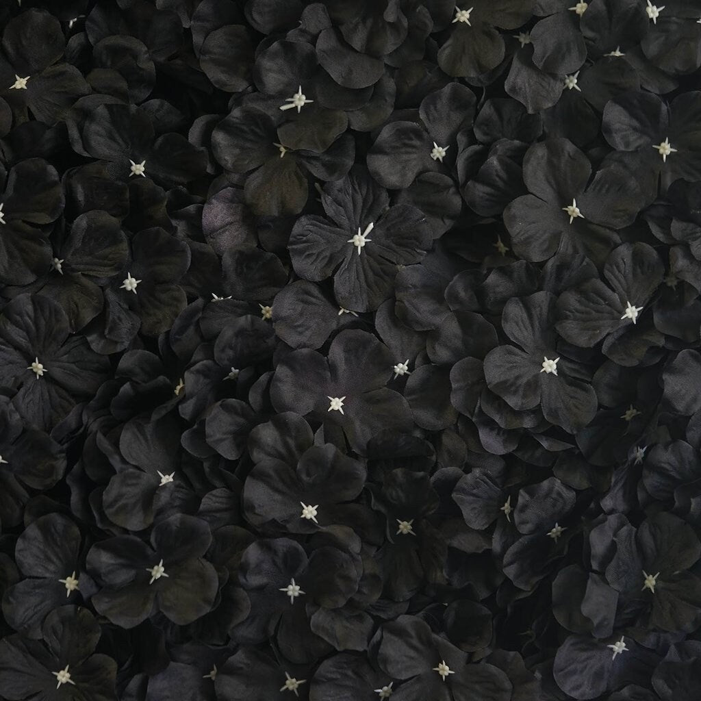 Wholesale Black Hydrangea Flower Wall for Wedding Photography Backdrop Special Event Salon Arrangement Decor Floral Panels 40x60cm