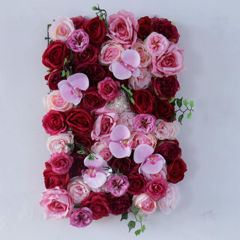 Fuschia Orchids Wedding Flower Wall For Romantic Photography Backdrop Baby Shower Special Event Decor Fake Floral Panels 40*60cm
