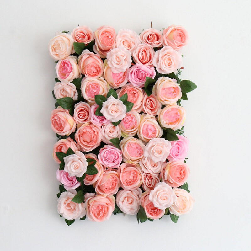 New Arrival Peony Flower Wall For Romantic Photography Backdrop Wedding Arrangement Salon Special Event Decor Fake Floral Panels 40cmx60cm
