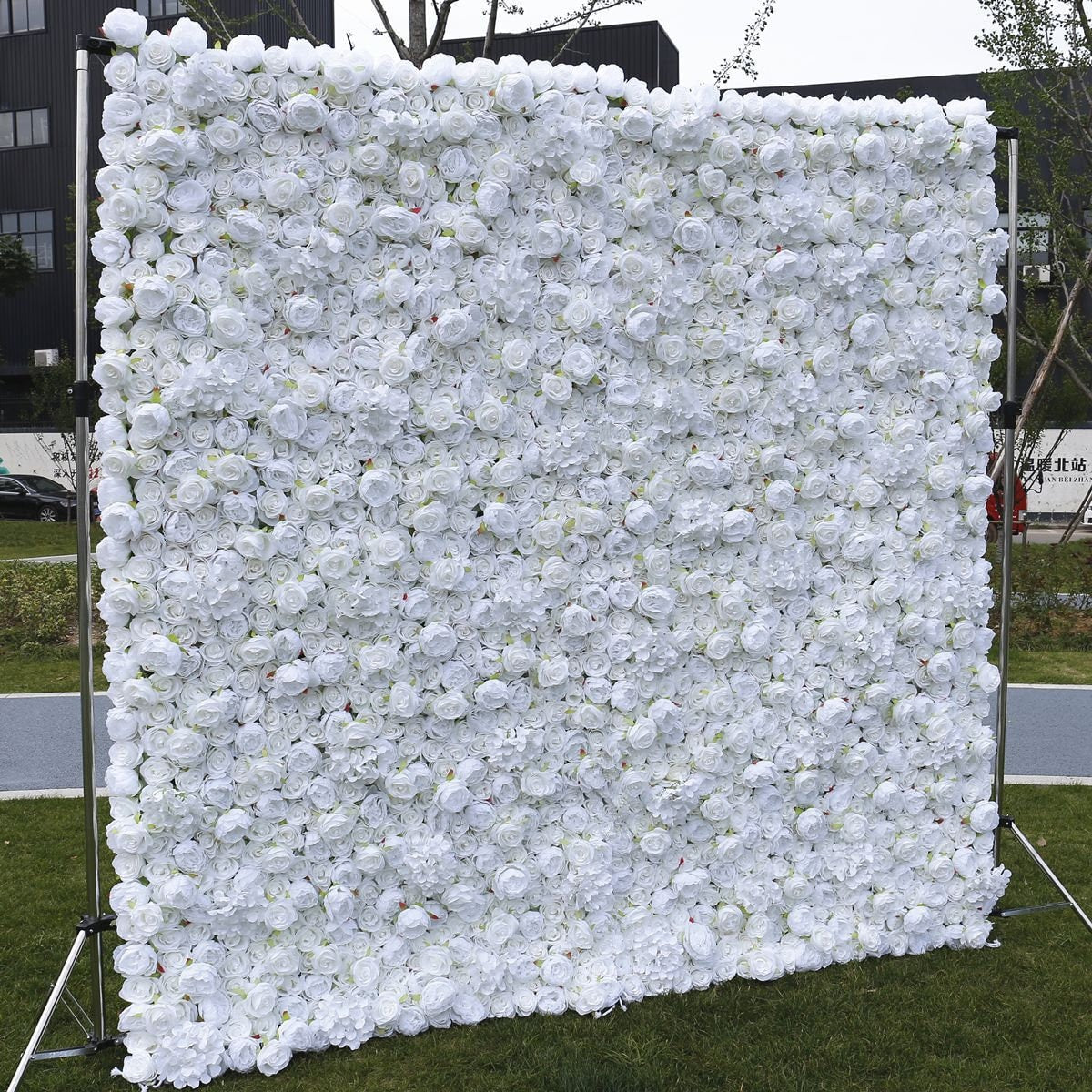 White Flower Wall For Wedding Photography Backdrop Fake Floral Wall For Special Event Party Arrangemet Decor Floral Panels 40x60cm