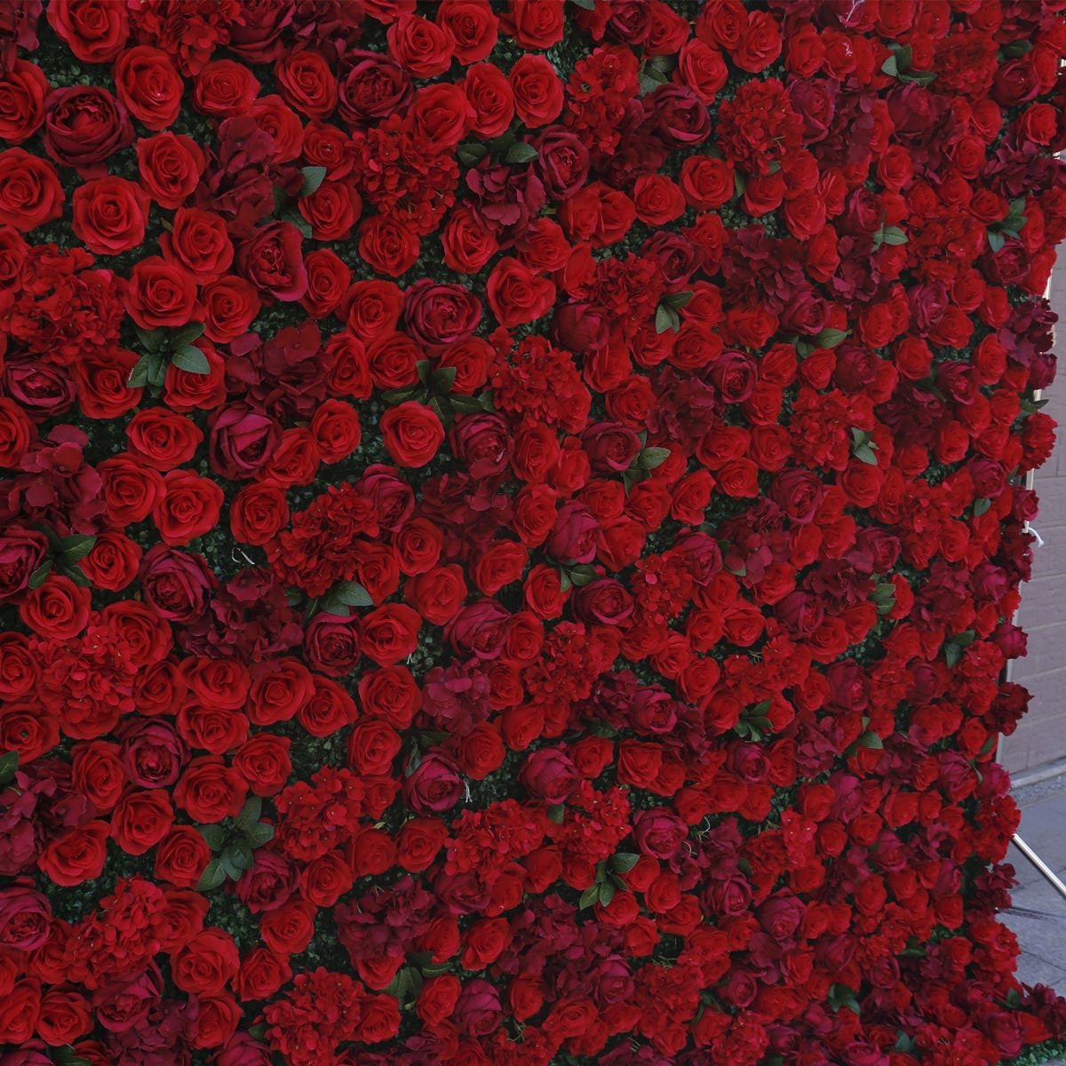 Popular Red Flower Wall Wedding Romantic Photography Backdrop Special Event Arrangement Decor Floral Panels 40*60cm