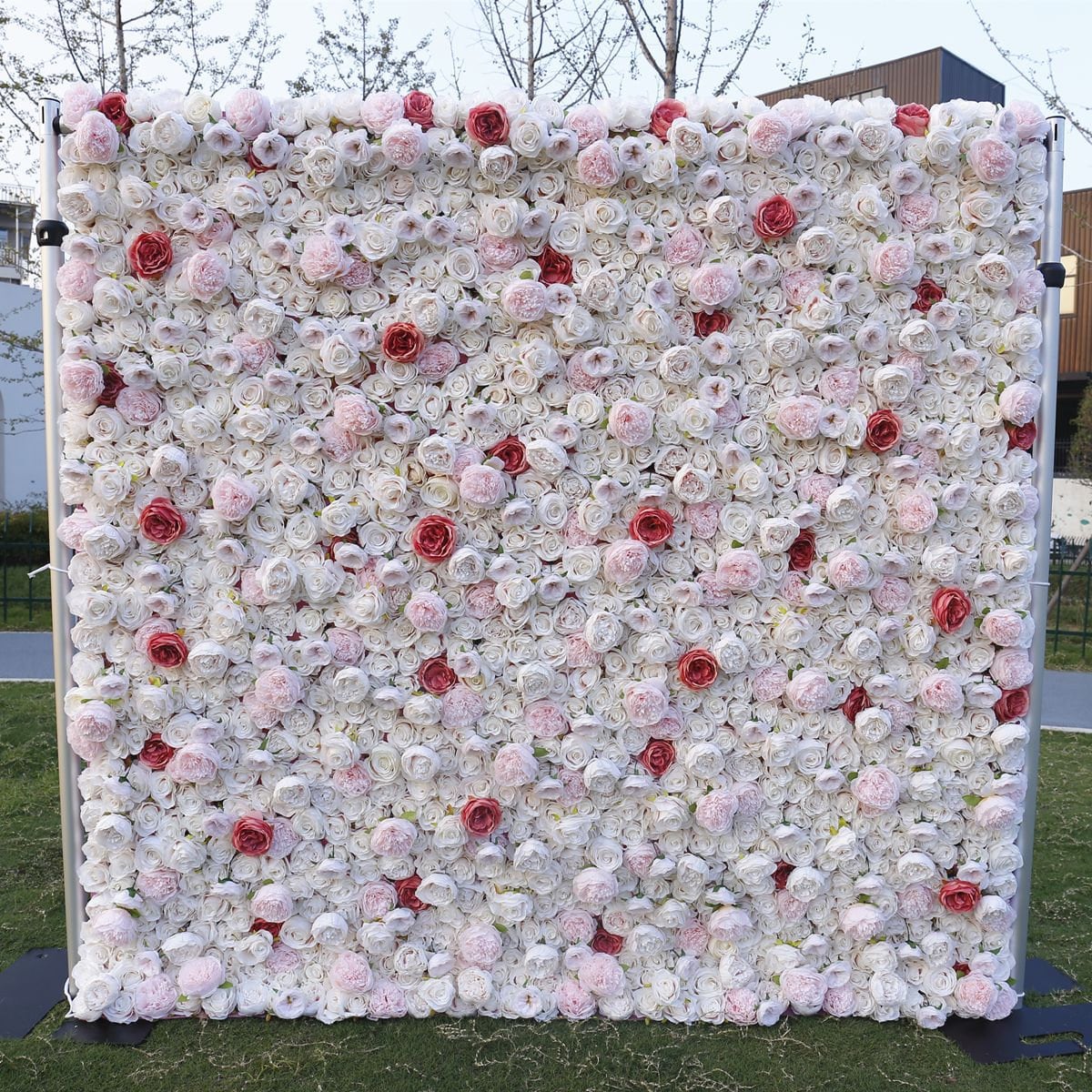 3D Flower Wall On Cloth Fabric Wedding Party Photo Backdrop Bridal Shower Baby Shower Special Event Easy Quick Assemble